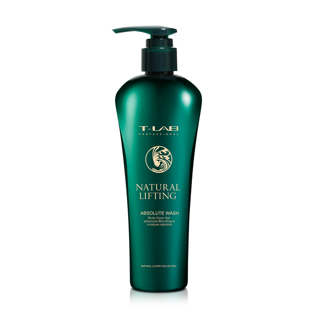 Шампунь-гель T-Lab Professional Natural Lifting Absolute Wash для природного живлення волосся, рук та тіла, 300 мл